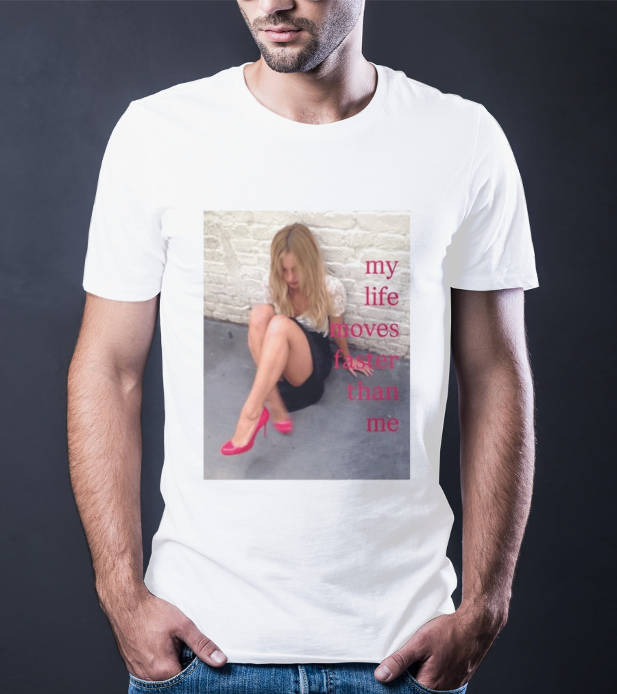My Life Moves Faster Than Me Fashion Red Heels T-Shirt