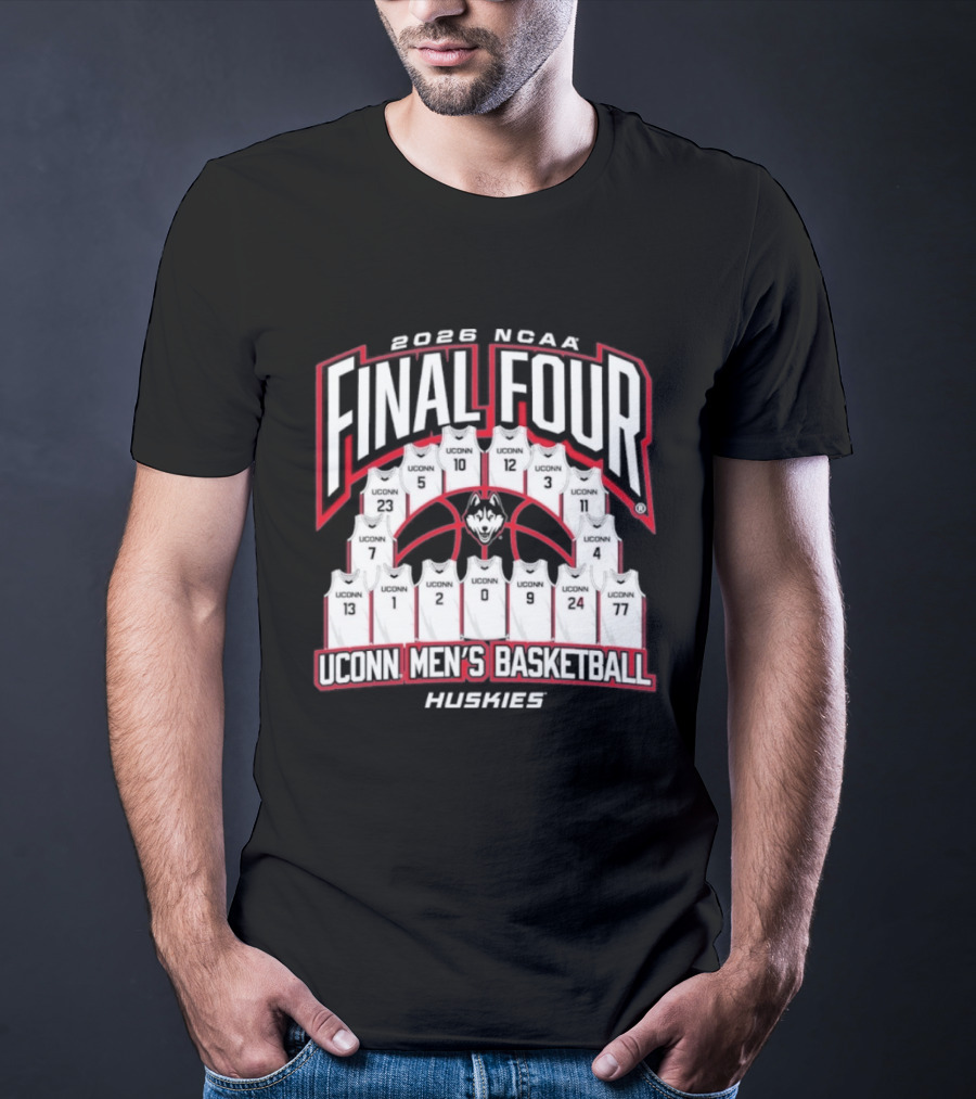 2026 NCAA Final Four UConn Men's Basketball Huskies Basketball Jerseys T-Shirt