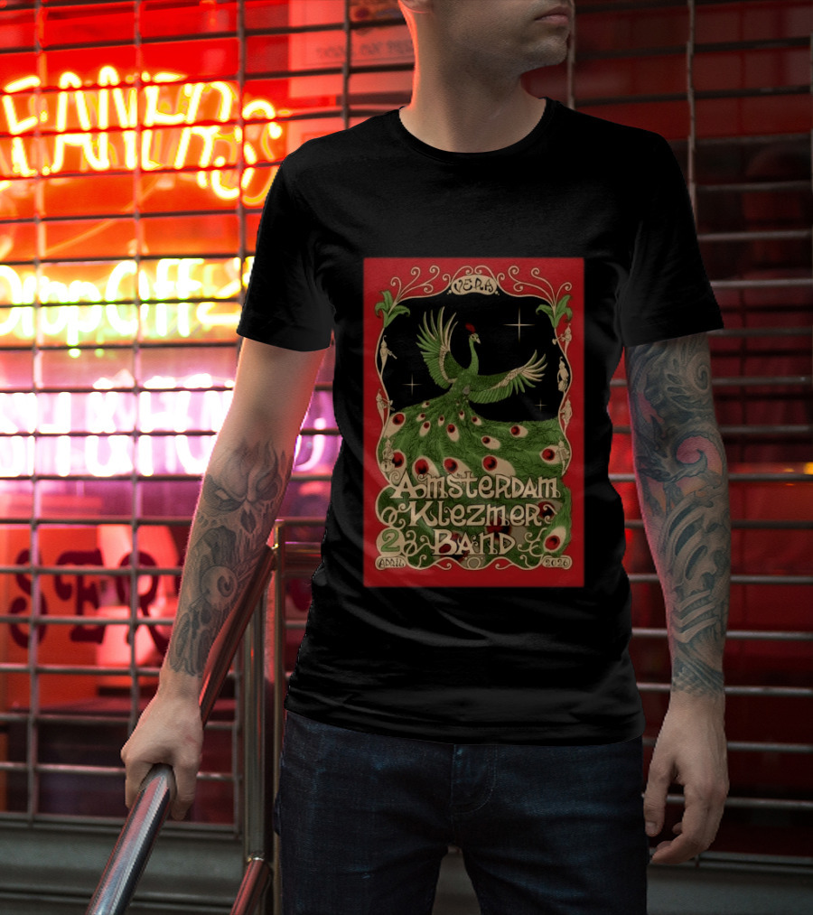Amsterdam Klezmer Band April 2 2026 Vera Groningen NL Peafowl T-Shirt
