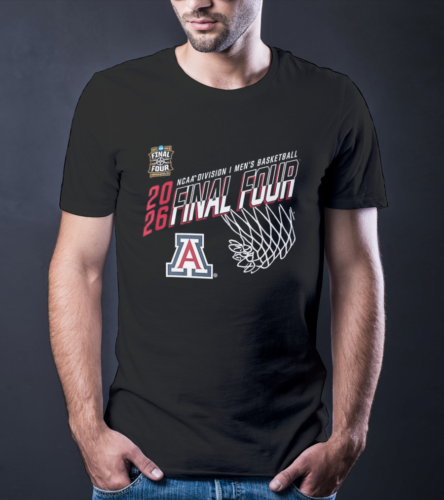 Arizona Wildcats 2026 NCAA Division I Men's Basketball Final Four Indiana T-Shirt