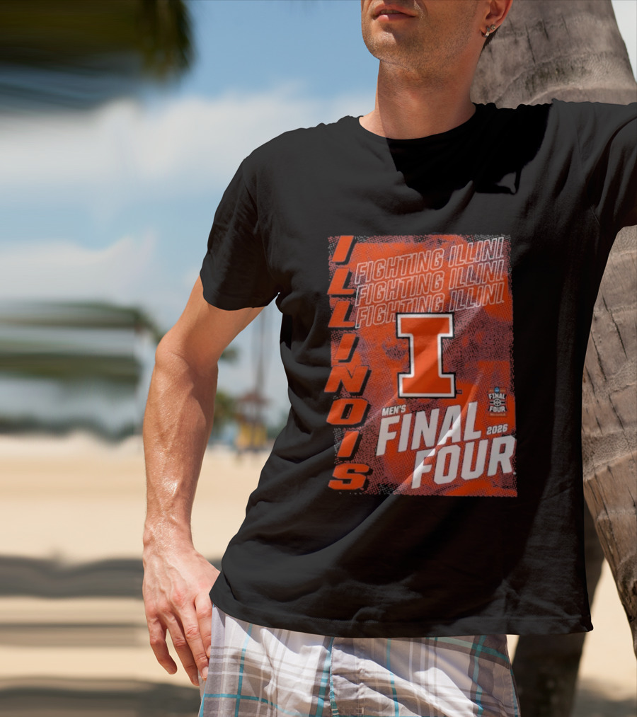 Illinois Fighting Illini Men's Final Four 2026 Basketball T-Shirt