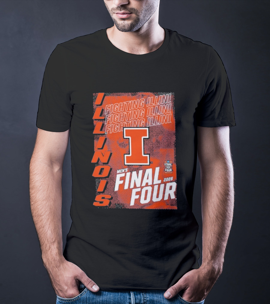 Illinois Fighting Illini Men's Final Four 2026 Basketball T-Shirt