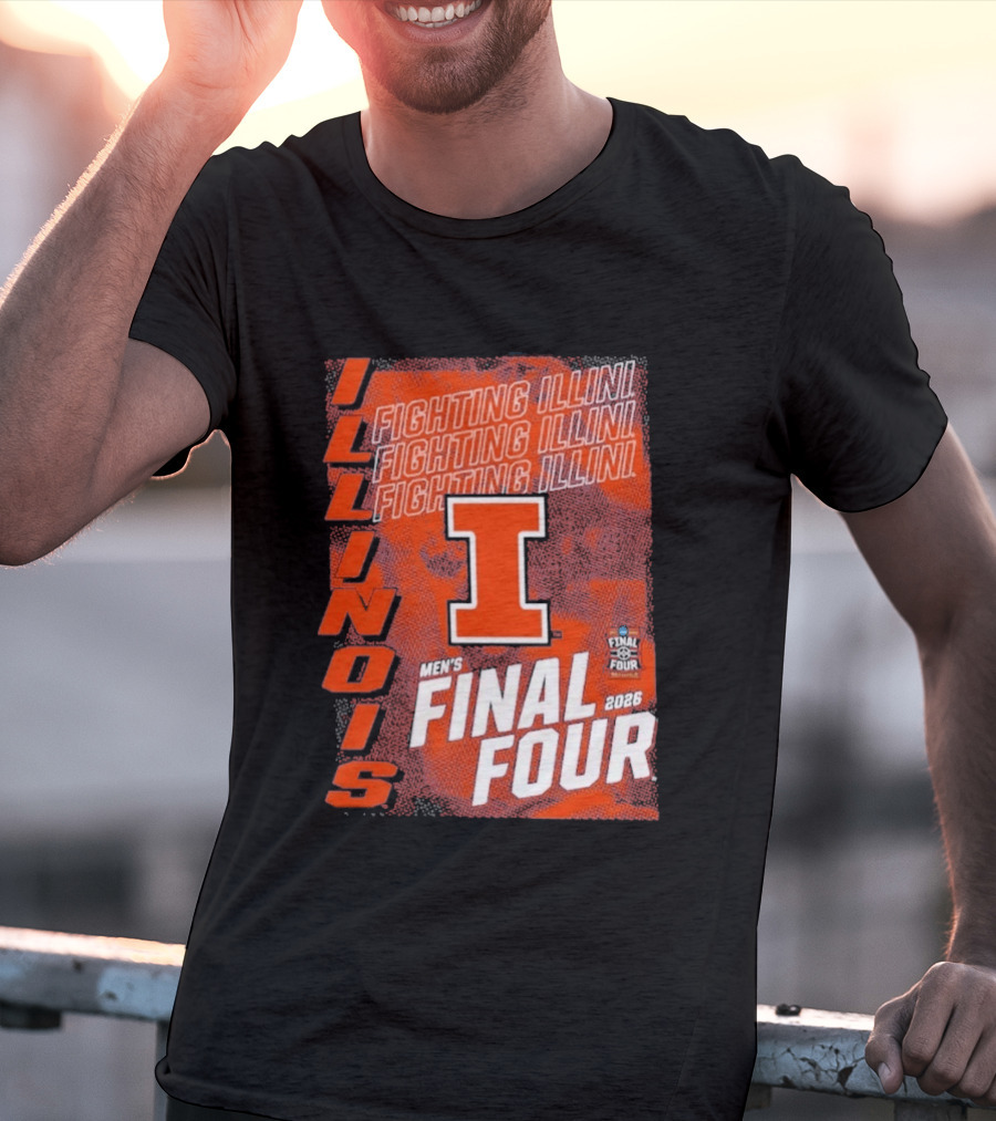 Illinois Fighting Illini Men's Final Four 2026 Basketball T-Shirt