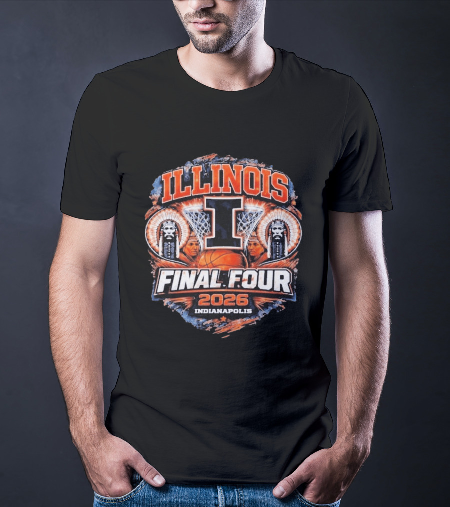 Illinois Basketball Final Four 2026 Indianapolis March Madness Illini T-Shirt