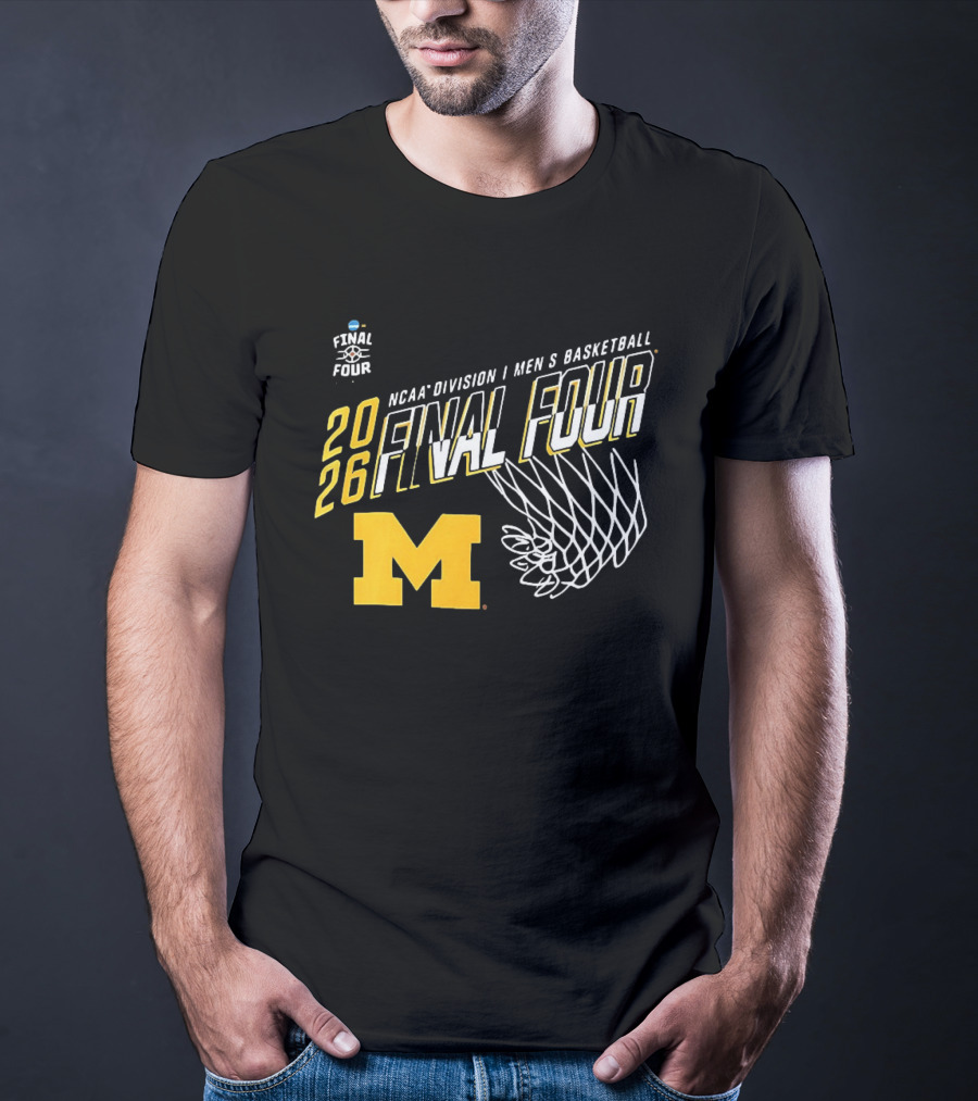 NCAA Division I Men's Basketball 2026 Final Four Michigan Wolverines T-Shirt