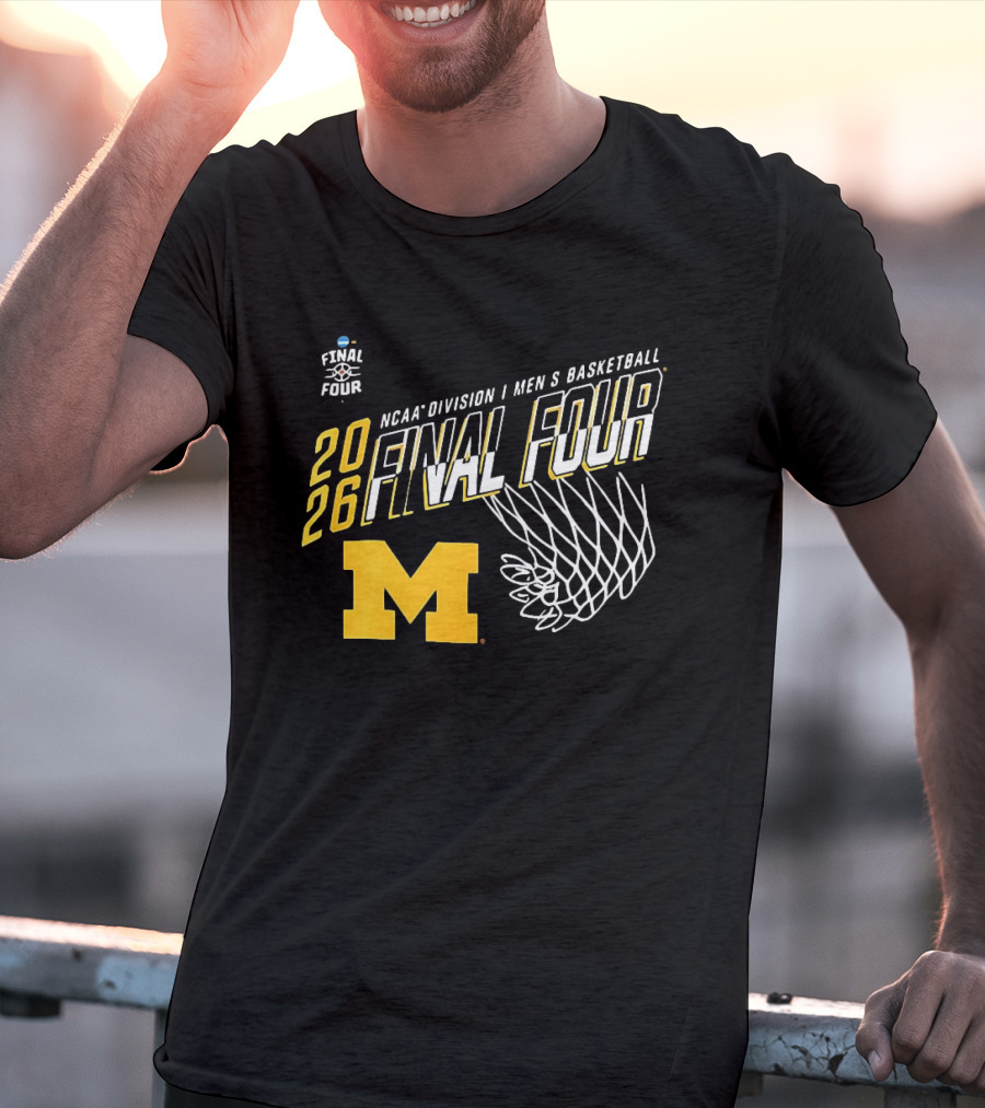 NCAA Division I Men's Basketball 2026 Final Four Michigan Wolverines T-Shirt