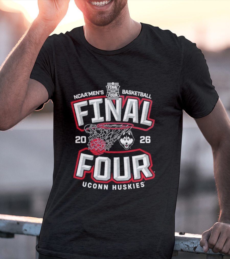NCAA Men's Basketball Final Four 2026 UConn Huskies T-Shirt