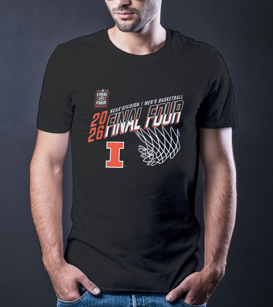 2026 Illinois Fighting Illini NCAA Men's Basketball Final Four March Madness Minneapolis Indianapolis Louisville Denver T-Shirt