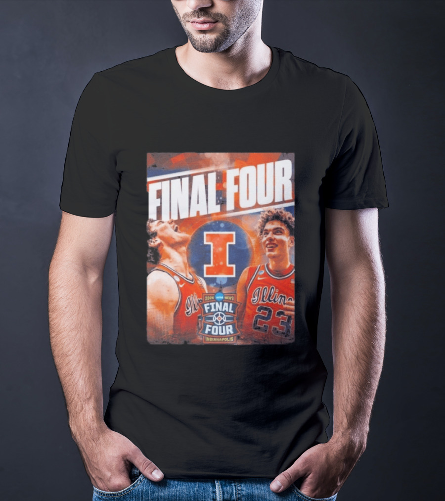 Final Four 2026 Illinois Fighting Illini Indianapolis NCAA Mens Basketball T-Shirt