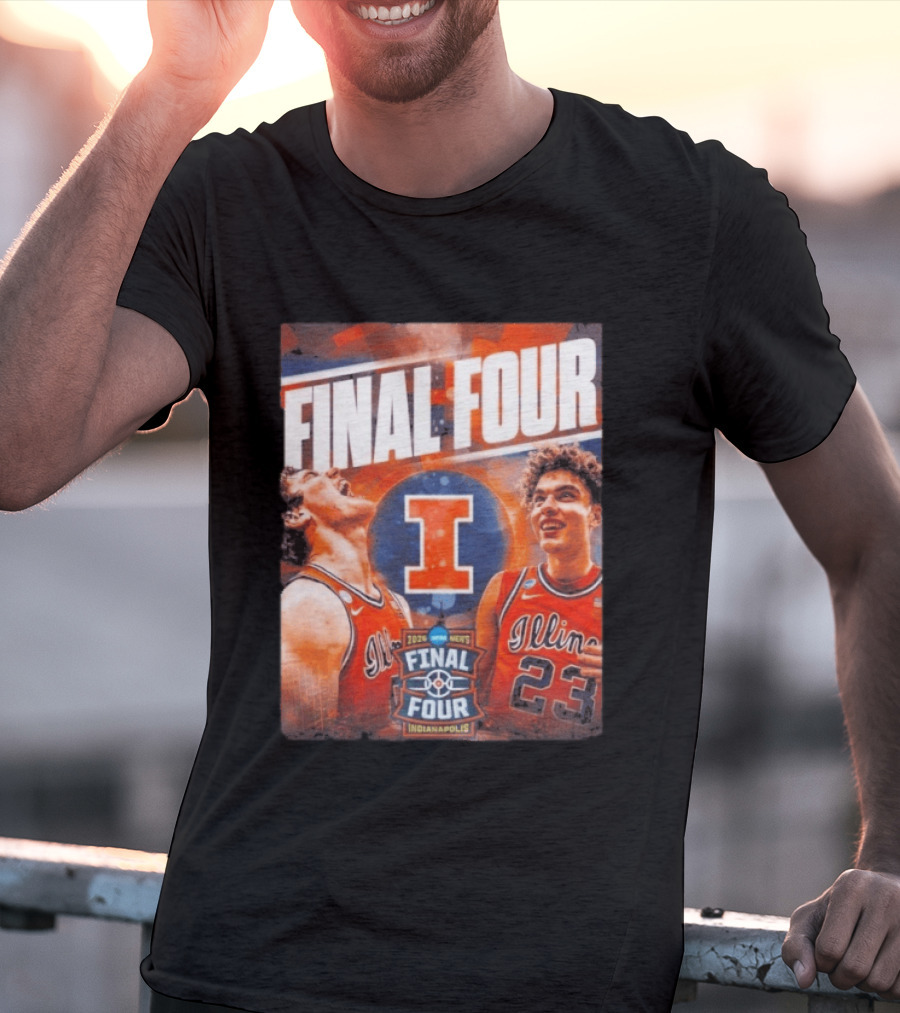 Final Four 2026 Illinois Fighting Illini Indianapolis NCAA Mens Basketball T-Shirt