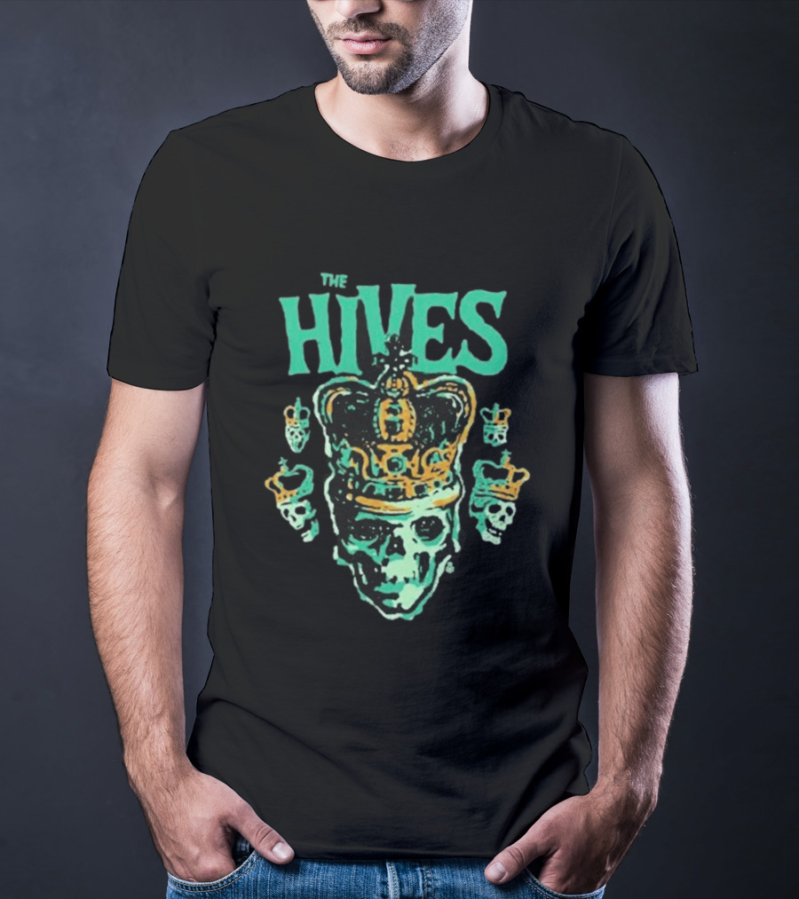 The Hives Green Skull Crown Art Band Merchandise T-Shirt