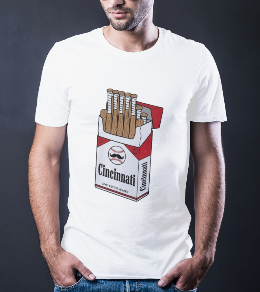 Cincinnati Give 'Em The Heater Baseball Bat Pack T-Shirt