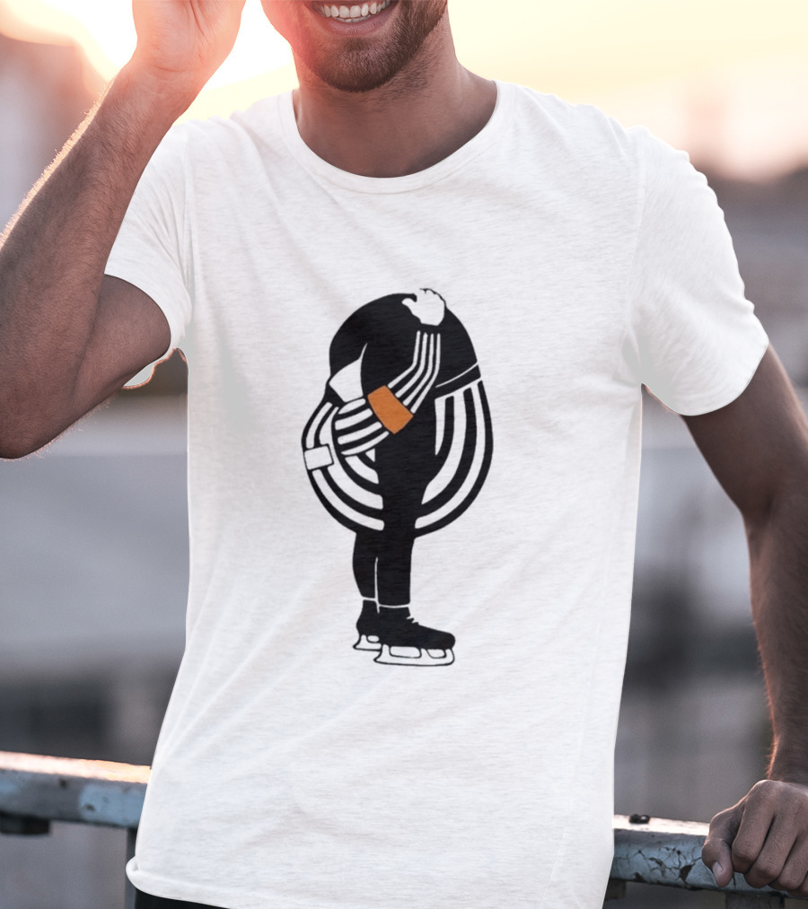 Kyle Dubas Hockey Referee Satirical Caricature T-Shirt