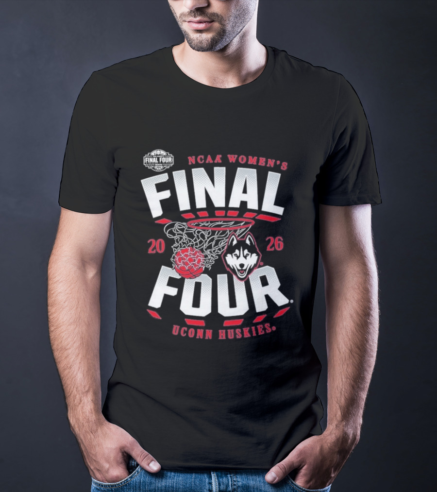 NCAA Women's Final Four 2026 UConn Huskies Basketball Championship T-Shirt