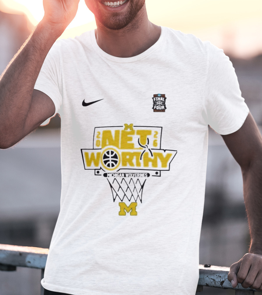 Michigan Wolverines Net Worthy Final Four Nike Basketball T-Shirt