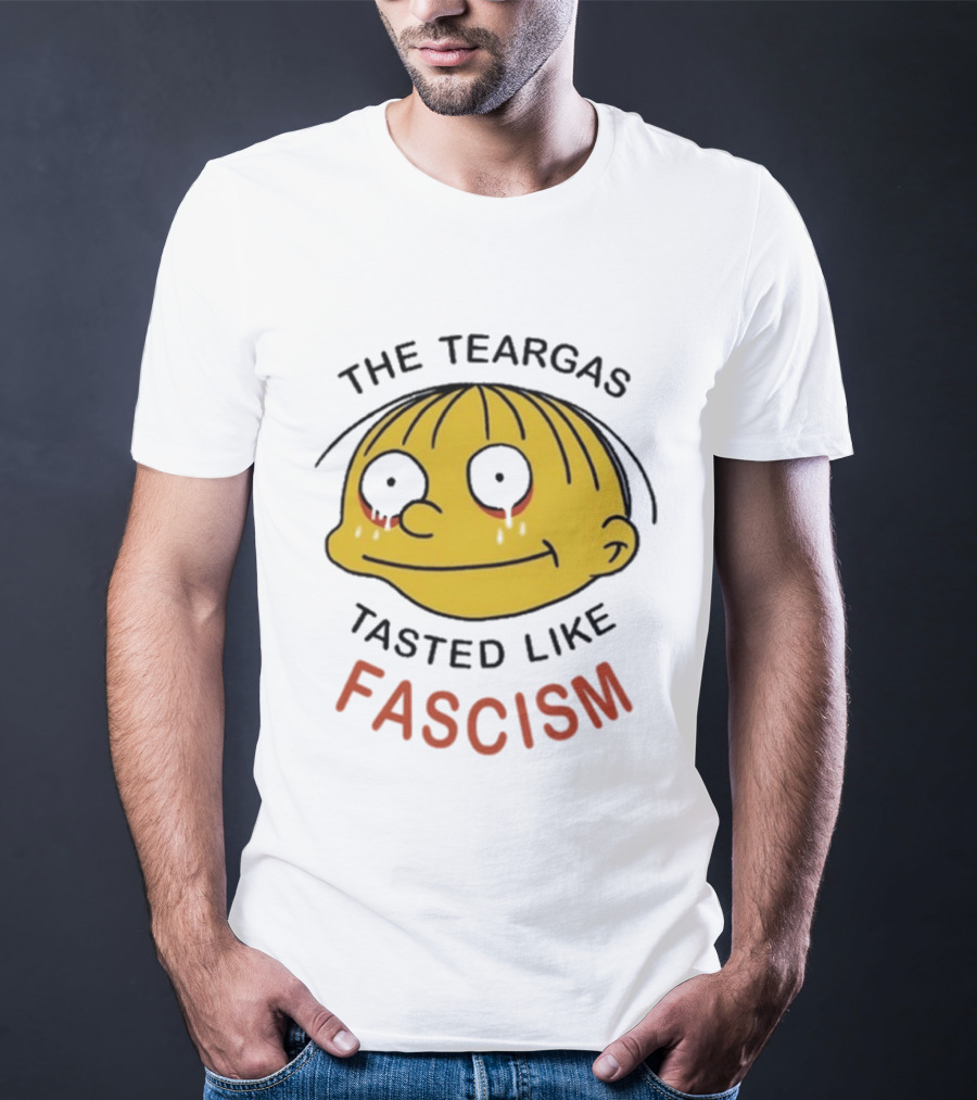 The Teargas Tasted Like Fascism Yellow Cartoon T-Shirt