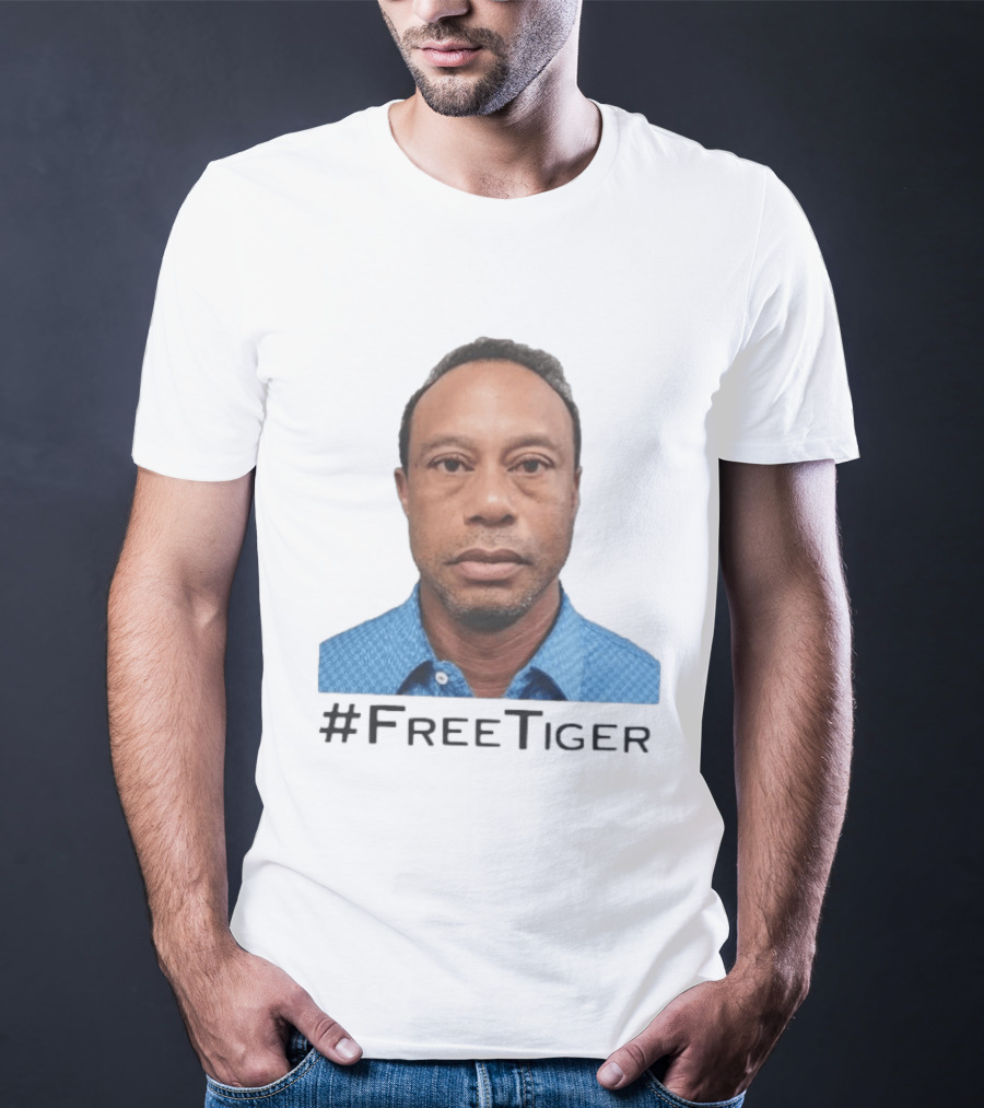 #FreeTiger Shot Iconic Arrest Image T-Shirt