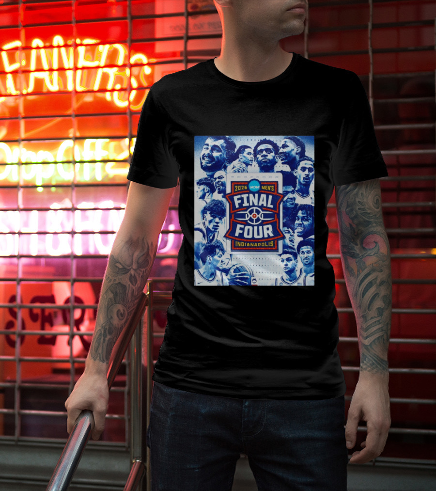 2026 NCAA Men's Final Four Indianapolis Basketball UConn Huskies Players T-Shirt