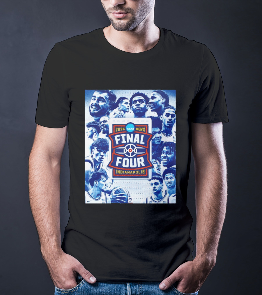 2026 NCAA Men's Final Four Indianapolis Basketball UConn Huskies Players T-Shirt