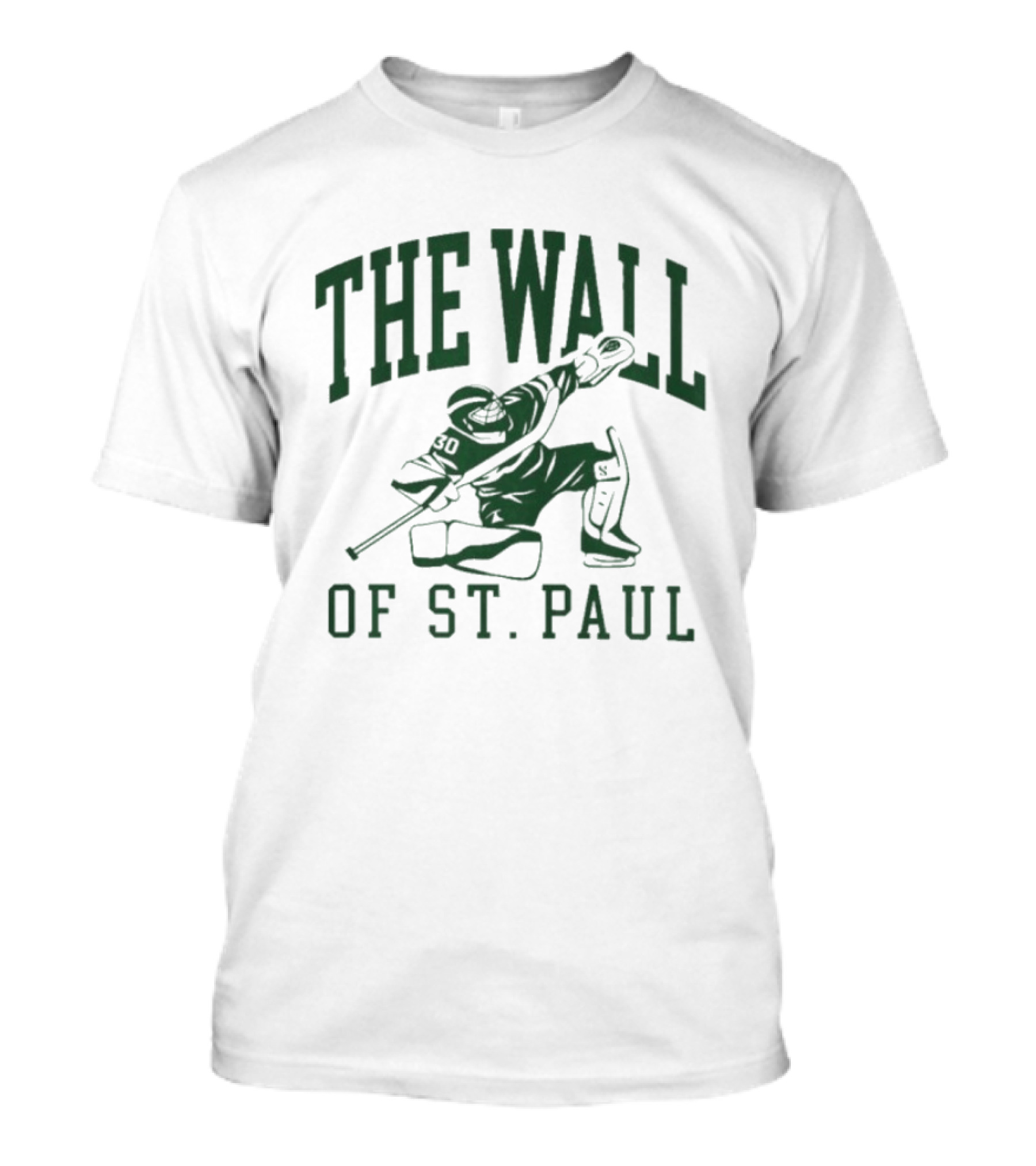 The Wall Of St. Paul Hockey Goalie 30 Jesper Wallstedt T-Shirt