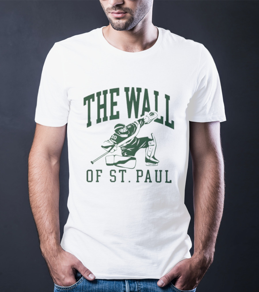 The Wall Of St. Paul Hockey Goalie 30 Jesper Wallstedt T-Shirt