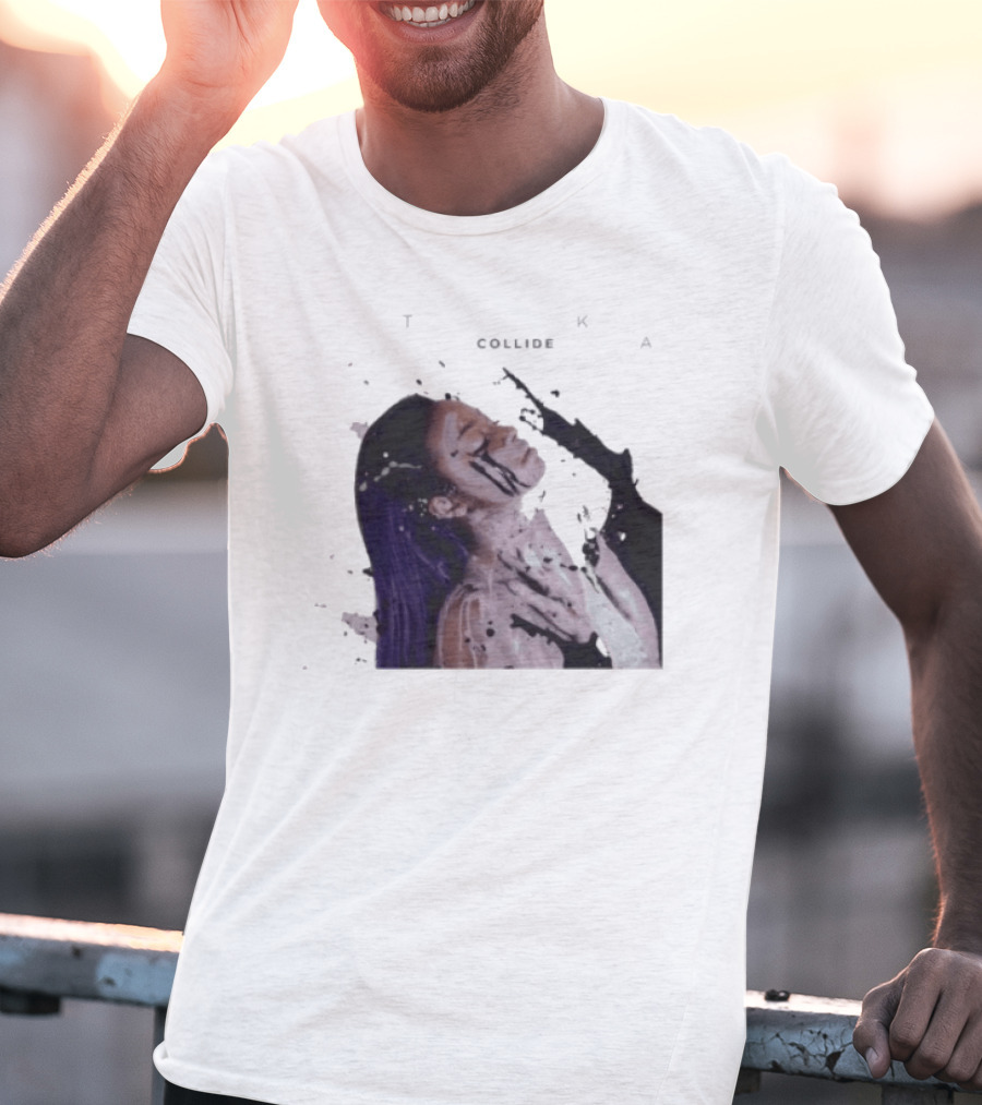 Justine Skye Collide Tyga Portrait With Artistic T-Shirt