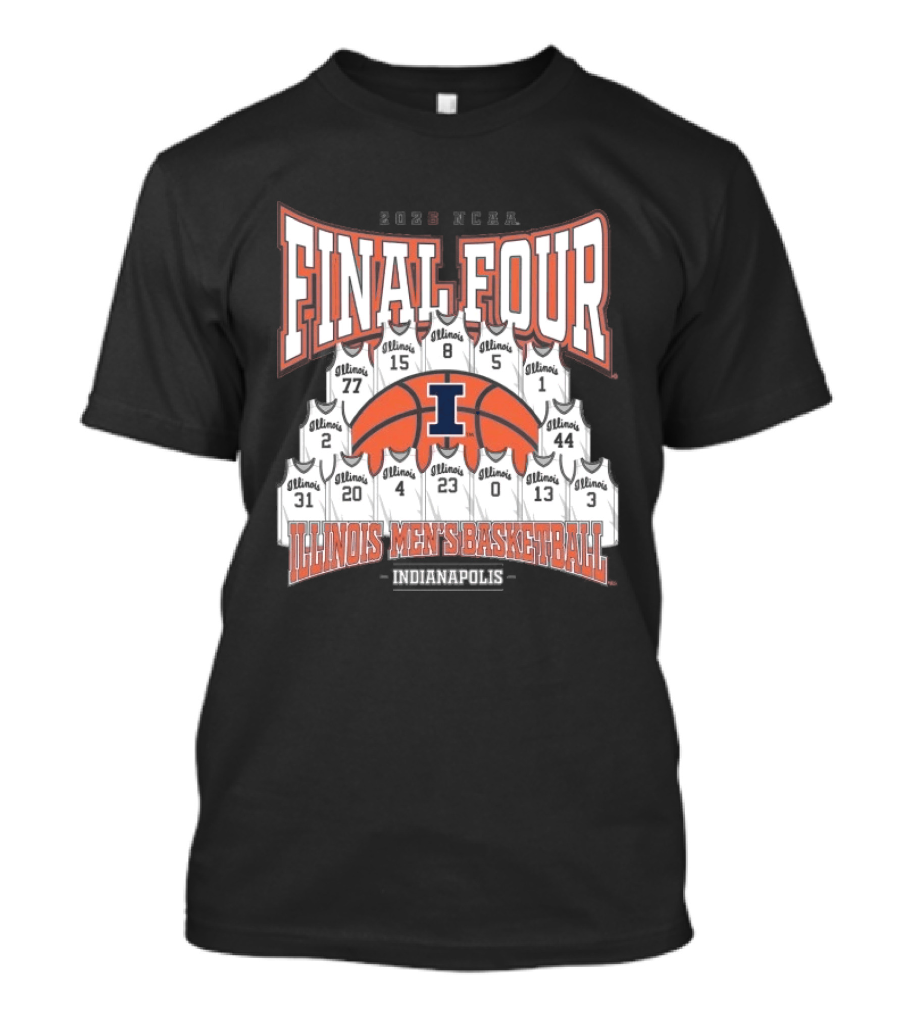 2026 NCAA Final Four Illinois Mens Basketball Indianapolis T-Shirt