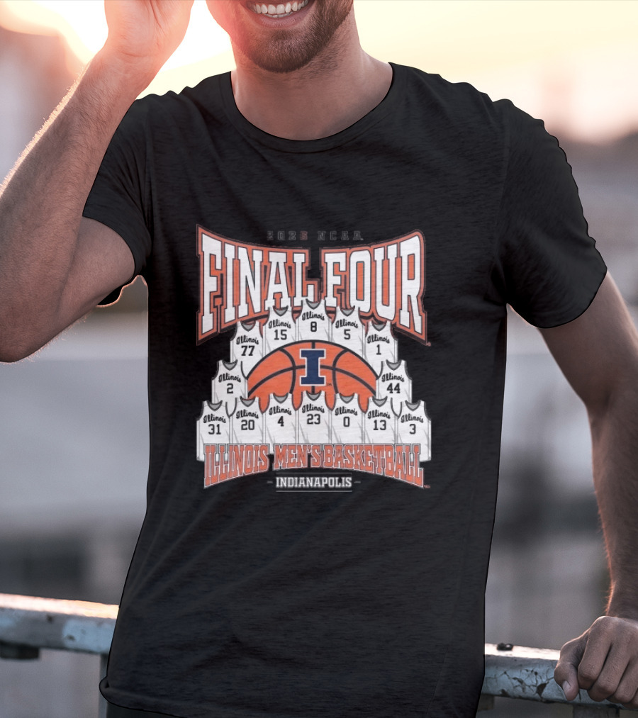 2026 NCAA Final Four Illinois Mens Basketball Indianapolis T-Shirt