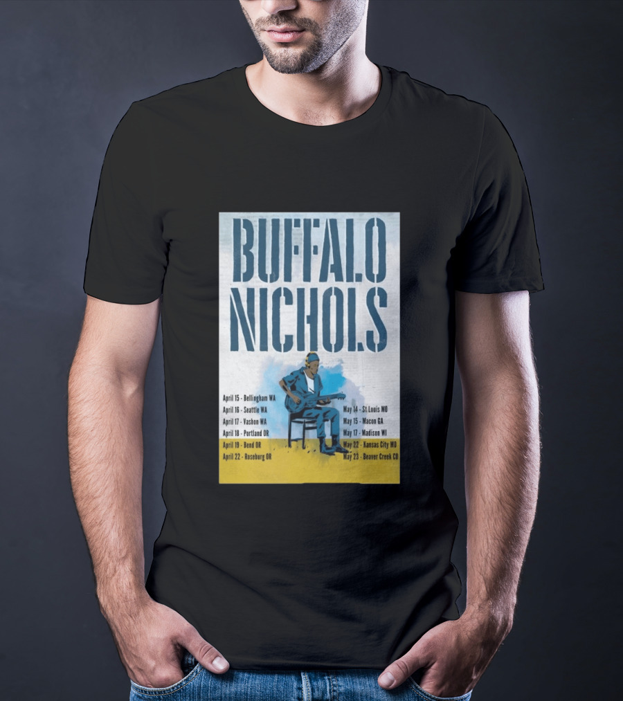 Buffalo Nichols 2026 Summer Tour Bellingham WA To Beaver Creek CO T-Shirt
