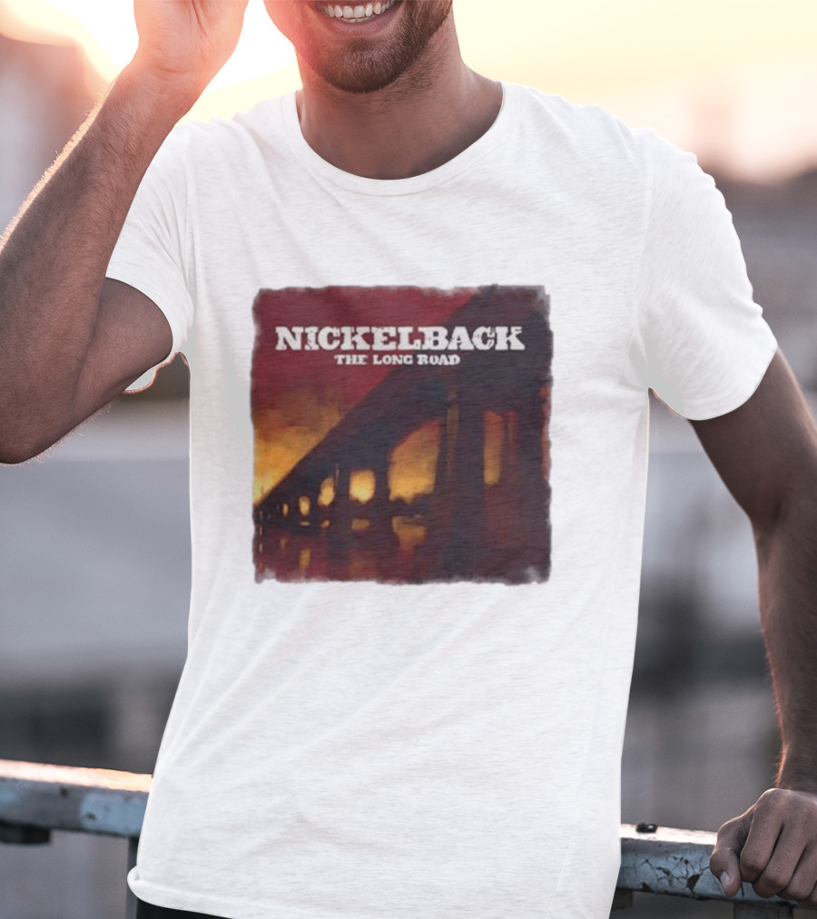 Nickelback The Long Road 2023 Album Art Bridge T-Shirt