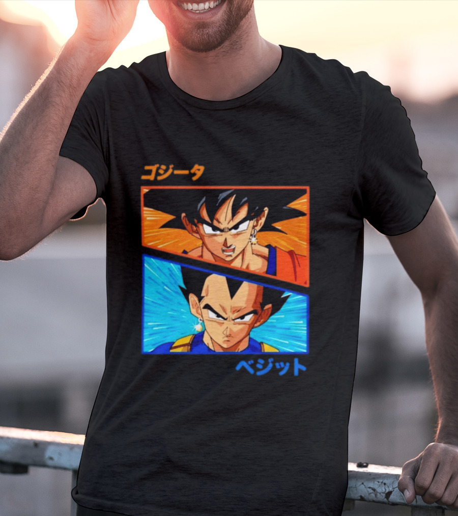Gogeta Vegito Fusion Transformation Dragon Ball Z Super Saiyan Anime T-Shirt