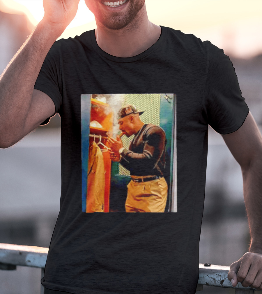 Jalen Hurts Celebrating Smoking Cigar Locker Room Moment T-Shirt