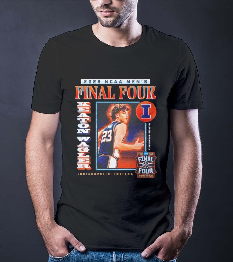 2026 NCAA Men's Final Four Keaton Wagler Illinois Fighting Illini Indianapolis Indiana T-Shirt