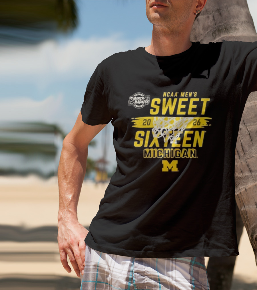 NCAA Men's Sweet 2026 Sixteen Michigan Basketball M T-Shirt