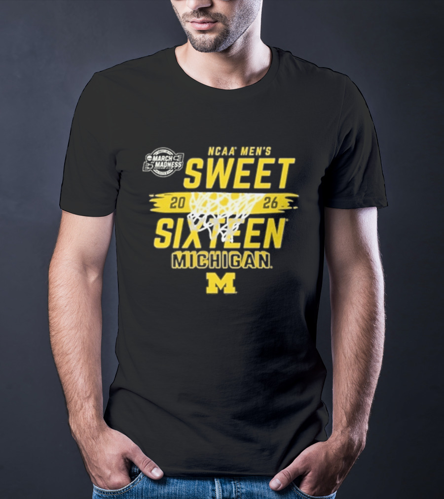 NCAA Men's Sweet 2026 Sixteen Michigan Basketball M T-Shirt