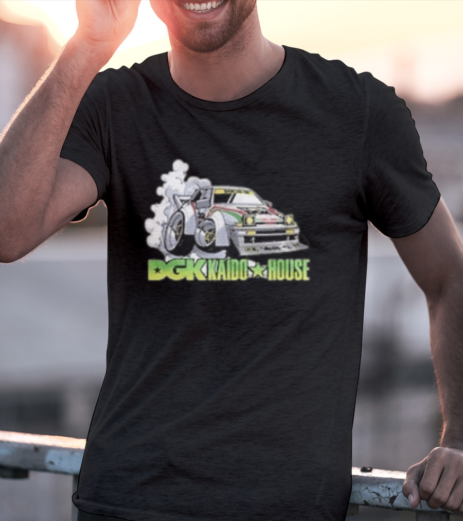 DGK Kaido House Street Spec Wide Open Racing Car Drift T-Shirt