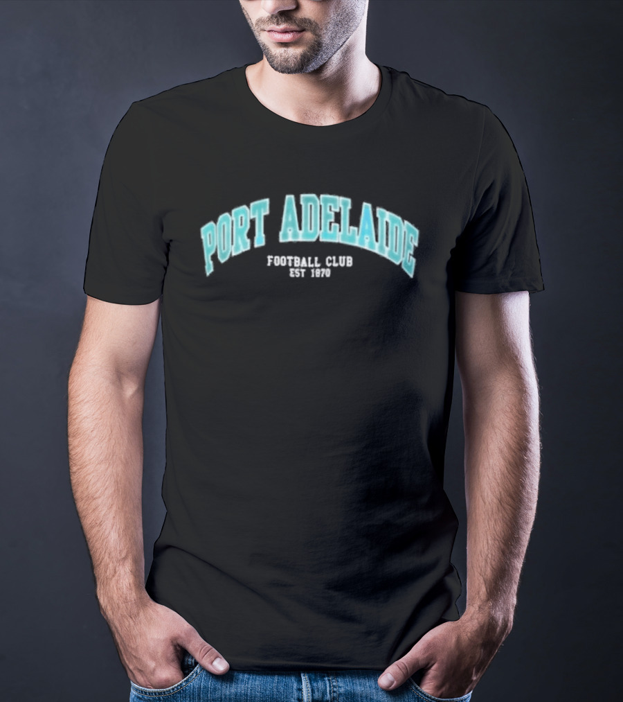 Port Adelaide Football Club Est 1870 Essentials Arch T-Shirt