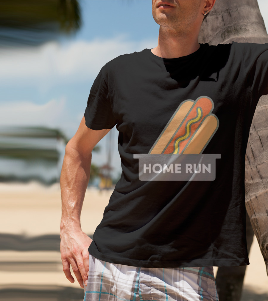 Home Run Hot Dog New York Mets Baseball Fan T-Shirt