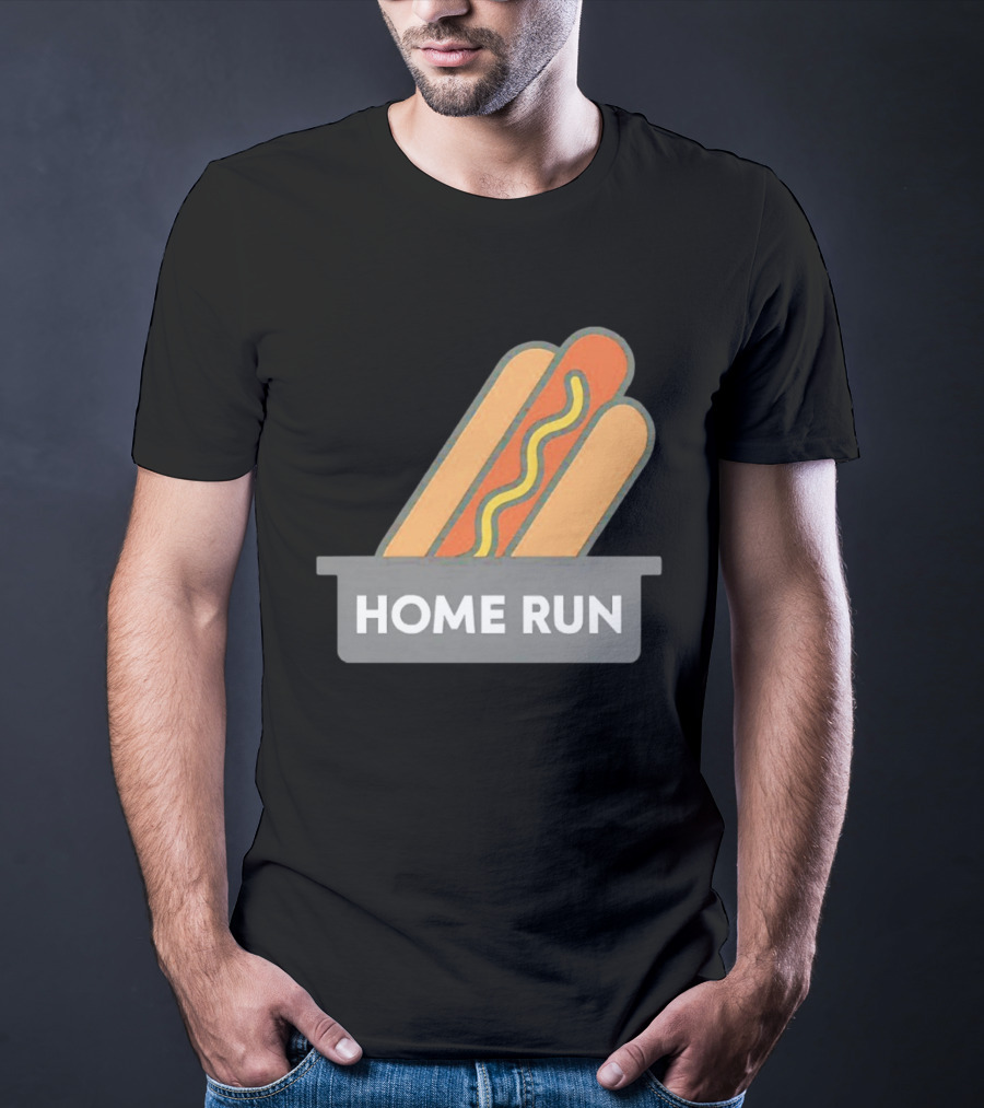 Home Run Hot Dog New York Mets Baseball Fan T-Shirt