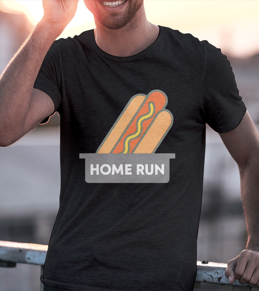 Home Run Hot Dog New York Mets Baseball Fan T-Shirt
