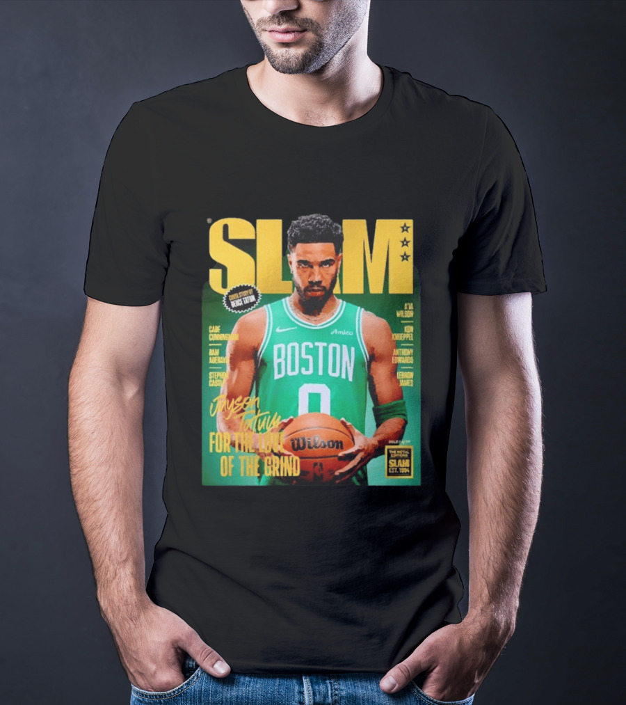 Slam Magazine Jayson Tatum Boston Celtics For The Love Of The Grind T-Shirt