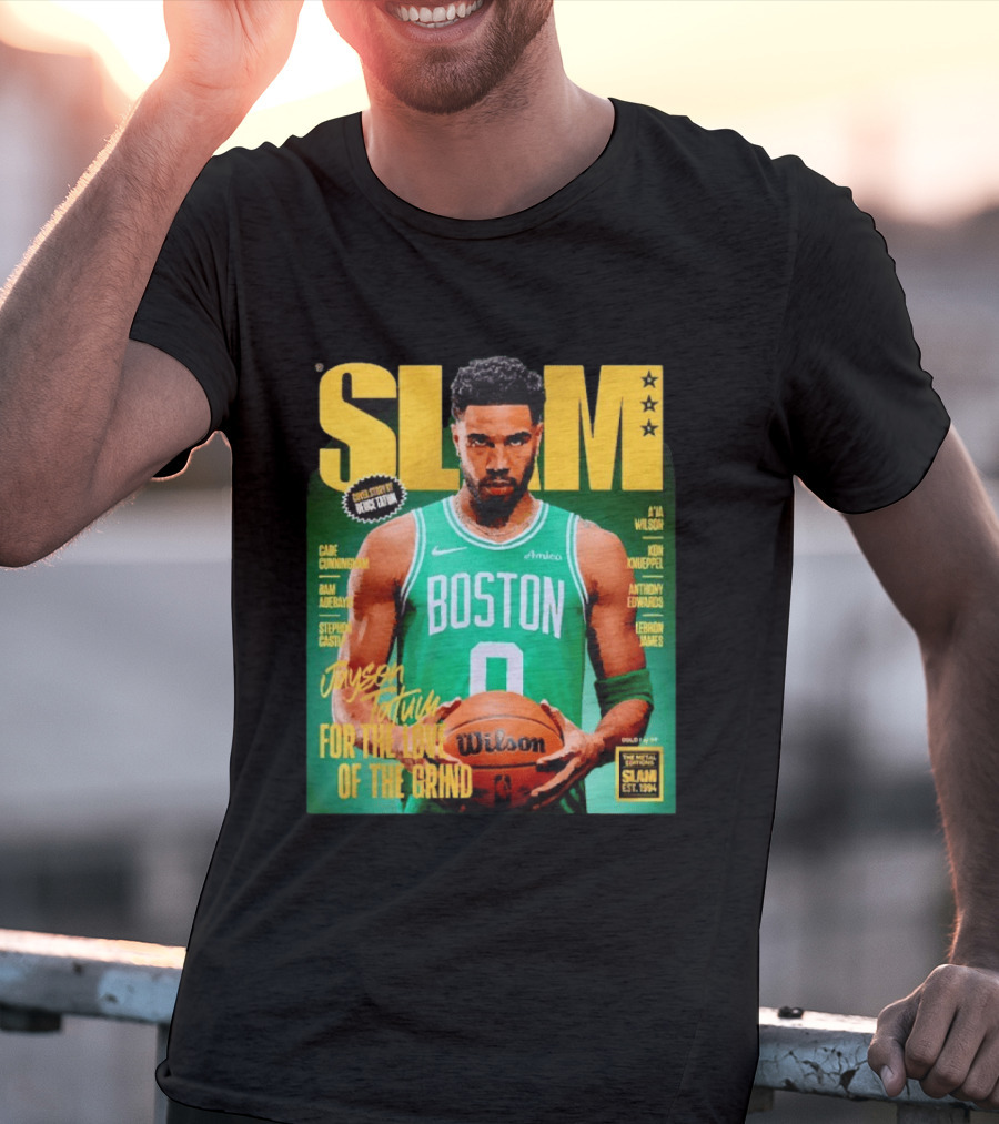 Slam Magazine Jayson Tatum Boston Celtics For The Love Of The Grind T-Shirt