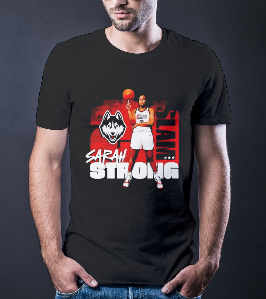 UConn Huskies SLAM Sarah Strong No 21 Women's Basketball T-Shirt