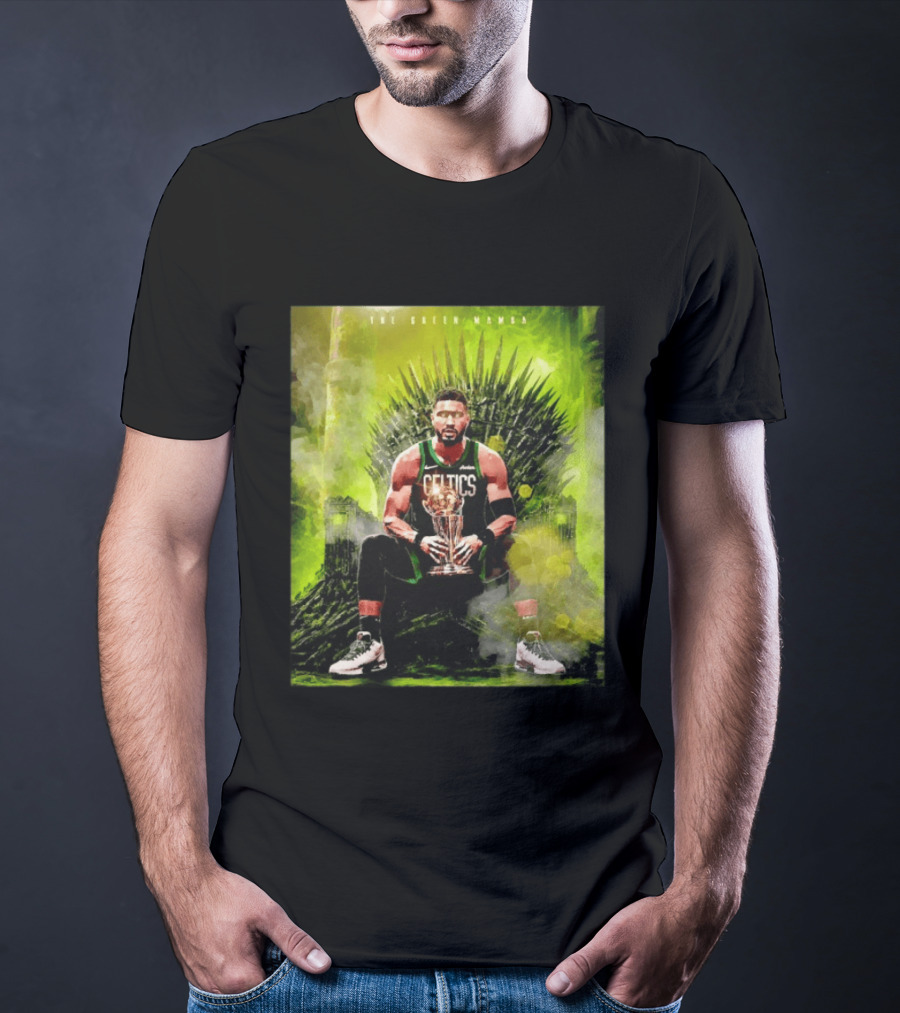 Jayson Tatum Boston Celtics The Green Mamba Iron Throne NBA Player T-Shirt