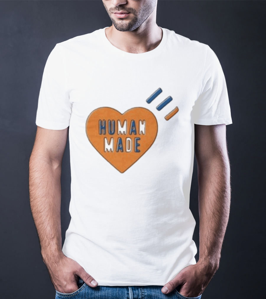 Human Made Heart Icon With Dry Alls T-Shirt