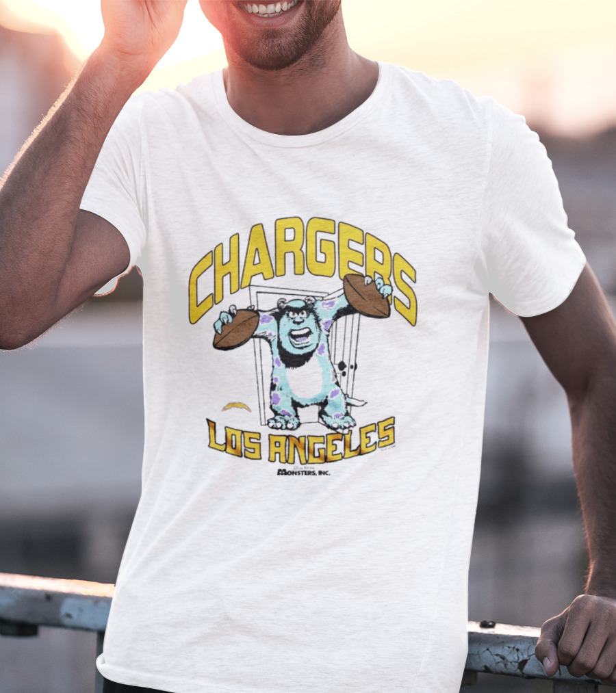 Los Angeles Chargers Monsters Inc Sully Collaboration T-Shirt