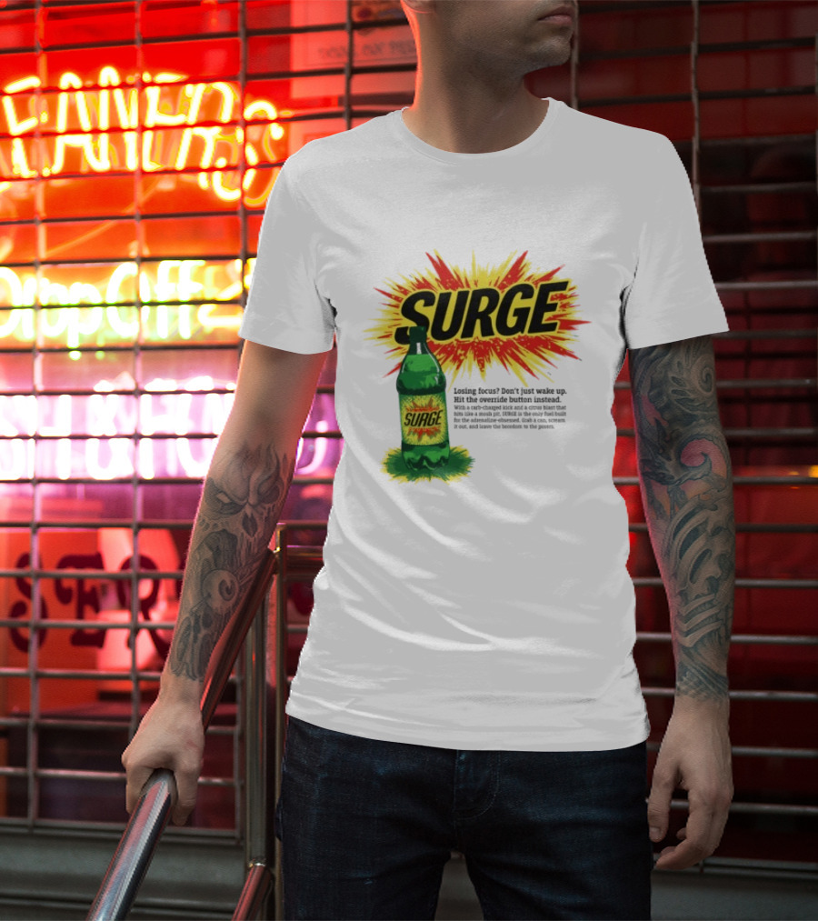Surge Losing Focus Wake Up Hit The Override Button Instead T-Shirt