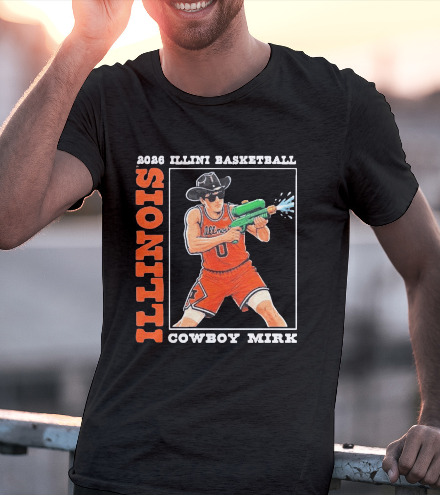 2026 Illinois Basketball Cowboy Mirk Fighting Illini March Madness Final Four T-Shirt