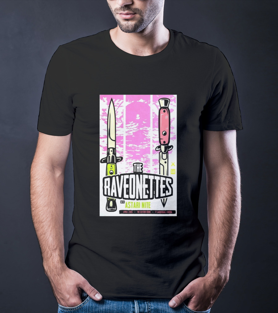 Raveonettes Astari Nite April 1 2026 Ft Lauderdale Culture Room T-Shirt