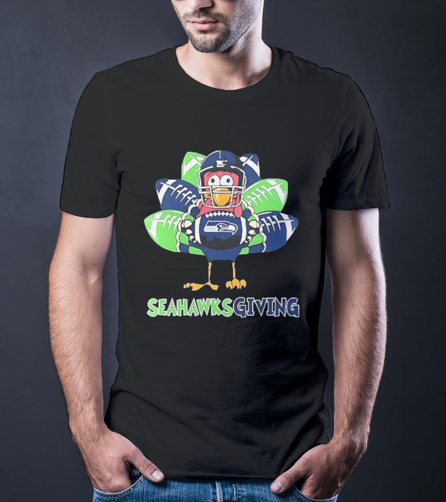 Seahawksgiving Turkey Seattle Seahawks Football Thanksgiving 2025 T-Shirt